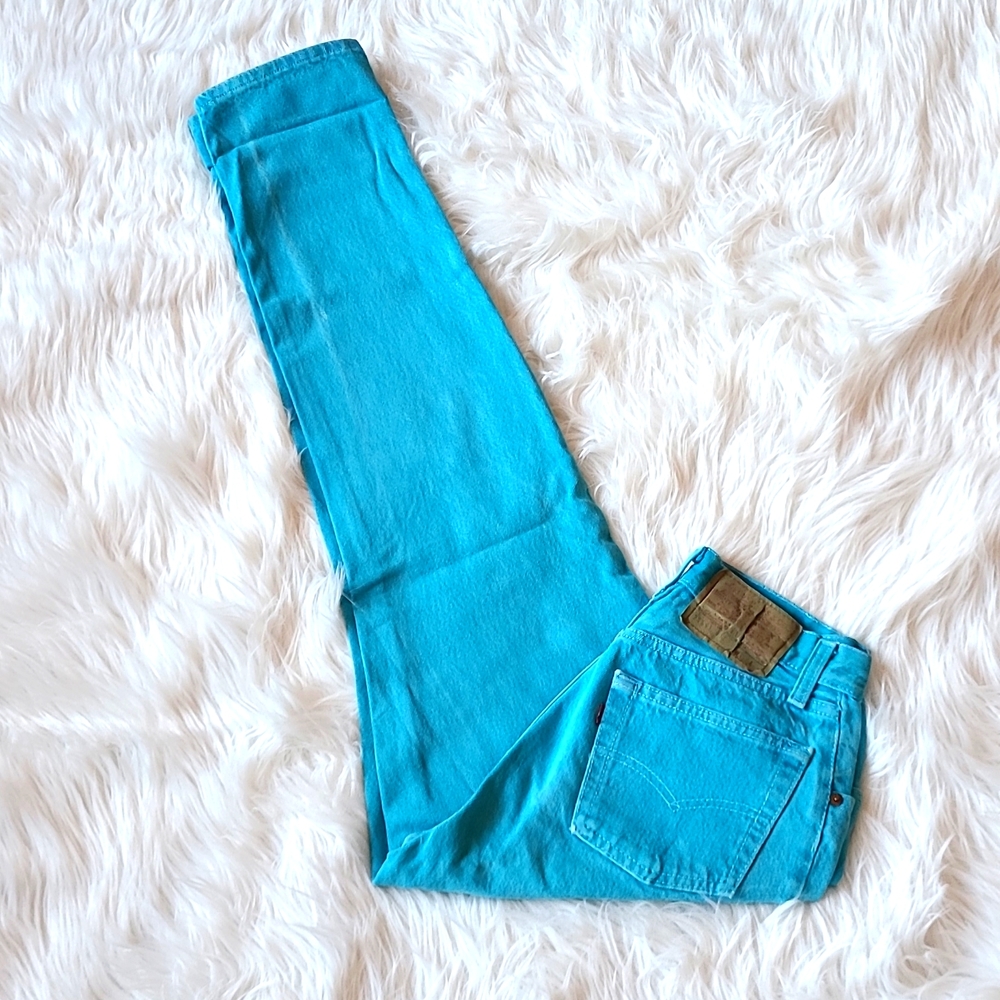 🎊🦋HP🦋🎊VINTAGE LEVI'S 501 BUTTONFLY JEANS - Picture 1 of 6